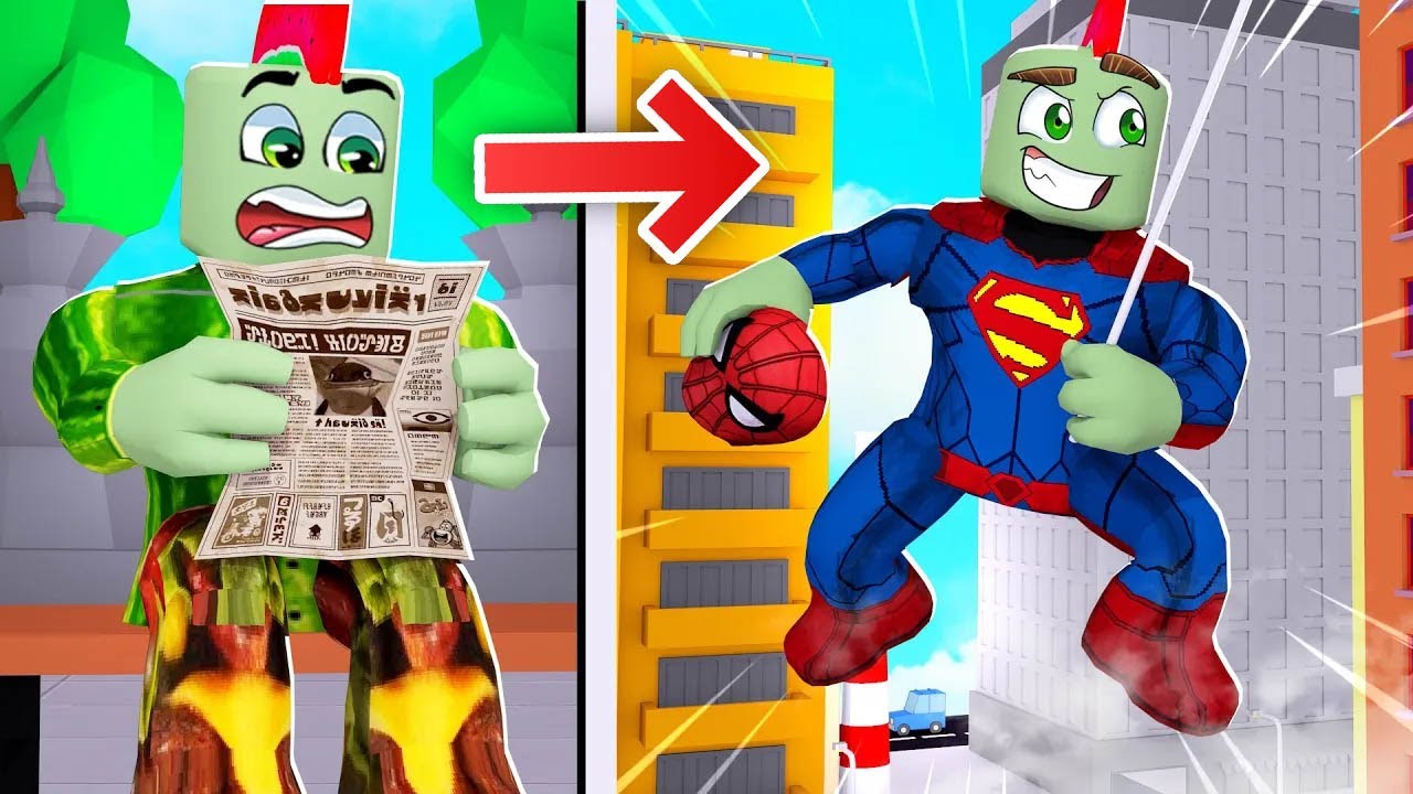 Van Mens Naar Superheld (Roblox)