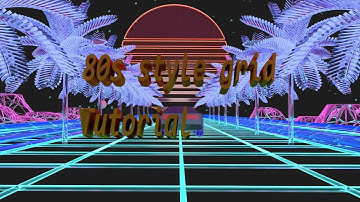 How to make Synthwave/80s style grid in Blender and neon emission/glass shader