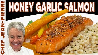 Pan Seared Salmon with Honey Garlic Glaze | Chef JeanPierre