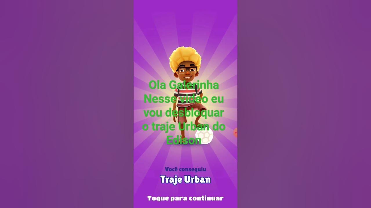 SUBWAY SURFERS EDISON URBAN TRAJE DESBLOQUEADO ♡ ♥ em 2023