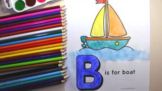 Letter B Coloring Pages - Alphabet Coloring Book