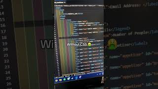 Power of CSS 😎😂 #csstutorial #codingshorts #webdevelopment #viral #shorts #techshorts