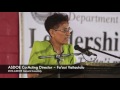 ASDOE Co-Acting Director Fa'aui Vaitautolu during her welcoming remarks