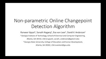 IEEE SSP 2021: Non-parametric Online Changepoint Detection Algorithm