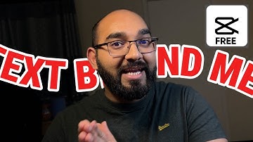 Text Behind a Person in a Video with CapCut Free Video Editor