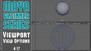 Maya Beginner Tutorial Series 4/17: Viewport View Options and How to Setup Viewports for Modeling Maya Beginner Tutorial Series 4/17: Viewport View Options and How to Setup Viewports for Modeling