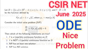 CSIR NET June 2025 ODE Solution | CSIR NET June 2025 Maths Part C ODE | Q. Id 4166 Solution