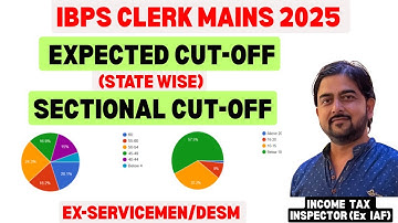 IBPS CLERK MAINS EXPECTED CUT OFF 2025🔥SECTIONAL CUT OFF🔥