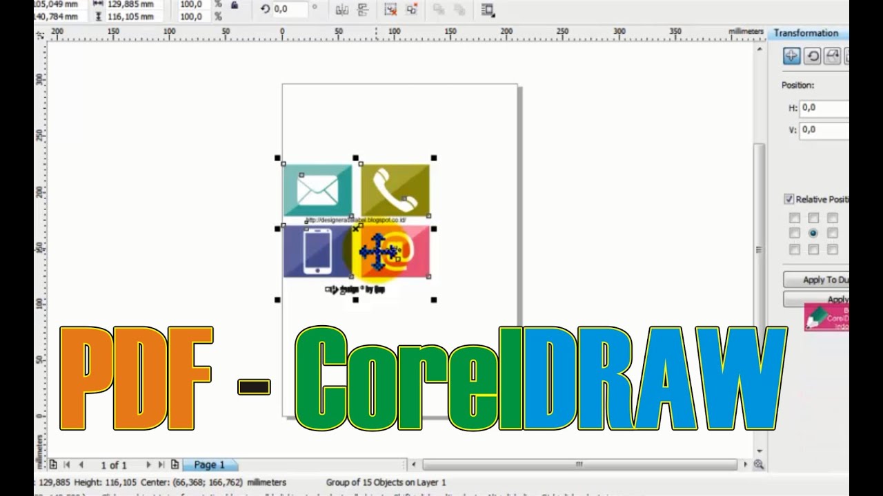 Cara Membuka dan Mengedit File Desain PDF di CorelDRAW Belajar