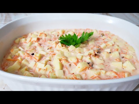 Video: Ensalada De Apio Con Manzana Y Zanahoria: Sabrosa Y Saludable