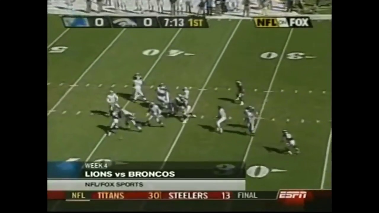 Denver Broncos Vs Detroit Lions NFL Primetime 2003 Week 4 - YouTube