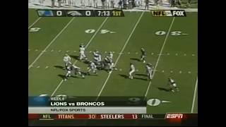 Denver Broncos Vs Detroit Lions NFL Primetime 2003 Week 4