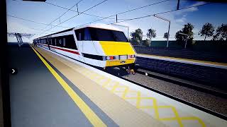 8 minutes of East coast mainline trains 