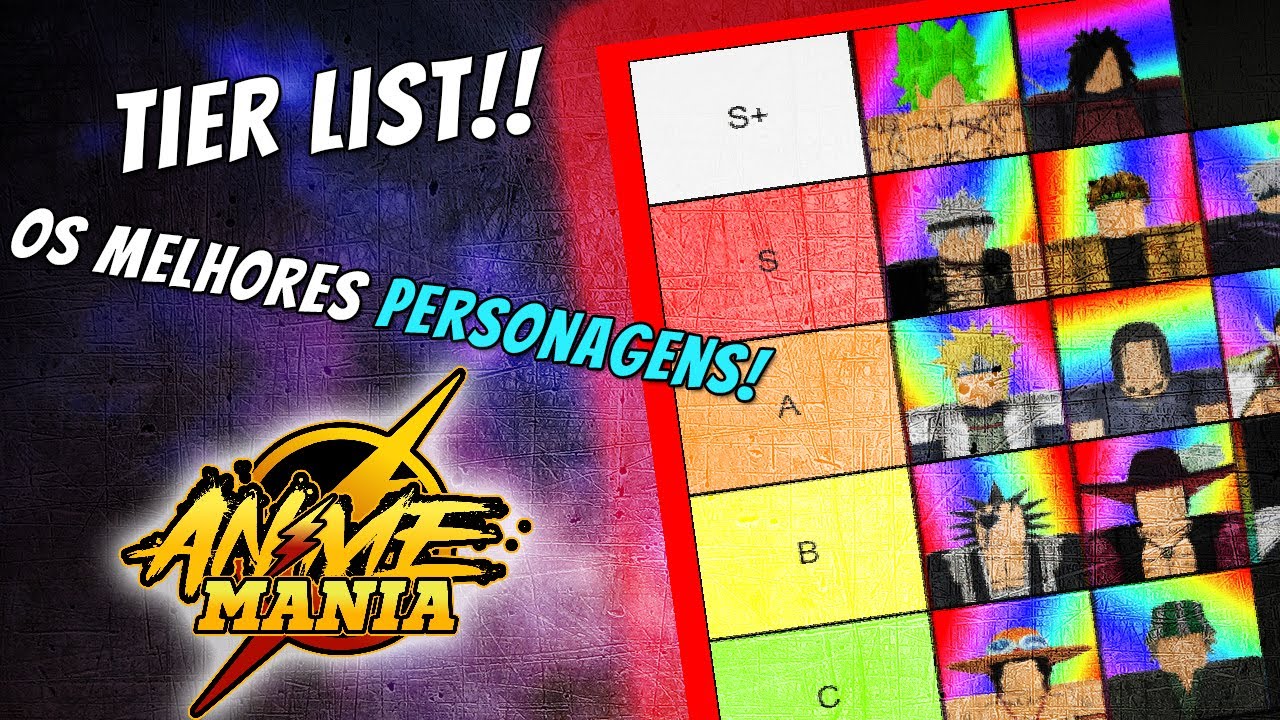 OS MELHORES PERSONAGENS PARA FARMAR NO ANIME MANIA !!! (Tier List Anime  Mania) 