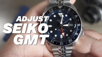How to QUICKLY Adjust a SEIKO GMT Watch