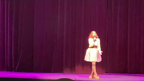 Alice Compton singing "Popular" at school talent s...