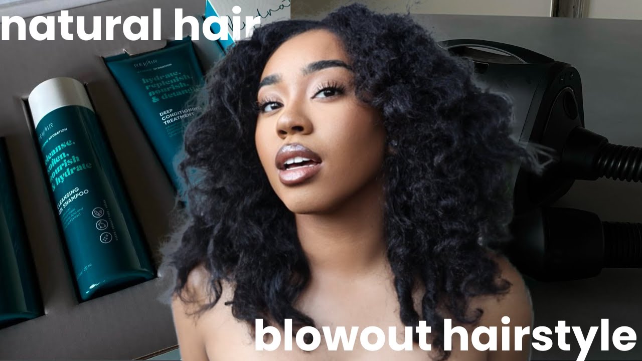 MY EASY CURLY HAIR BLOW OUT TUTORIAL USING REVAIR + 50K GIVEAWAY INFO