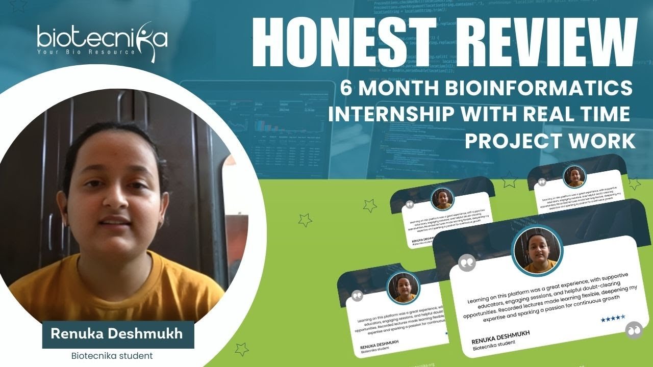Why Learning Bioinformatics Is a Game-Changer for Biology Students -  Renuka Shares Her Experience