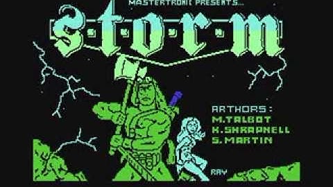 Commodore 64: Storm game ending by Mastertronic
