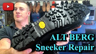 Resoling ALT-BERG sneeker military boots  | Vibram soles | Combat boots | British | Service boots