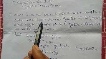 Linear System with Random Inputs - Problem 1