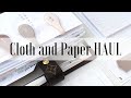 Cloth and Paper HAUL | Planner Supplies