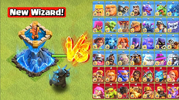 New Super Wizard Tower VS Every Max 1 Troop! Clash of Clans