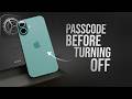 How to Put Password Before Turning Off iPhone (explained)