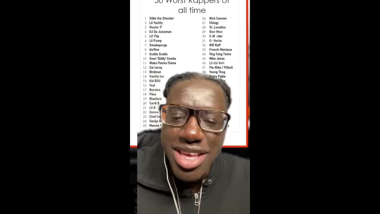 The TOP 50 WORST Rappers Of All Time 