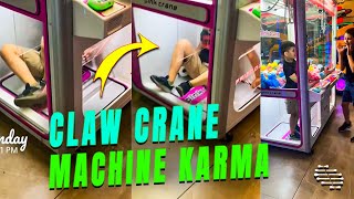 Kid Got Stuck Inside a Claw Crane Trying to Get a Toy