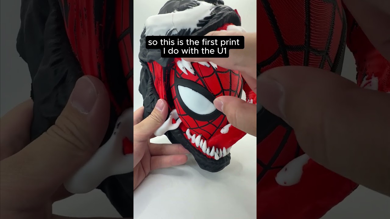 Snapmaker U1 first print Venom Spiderman - 3D Printed 