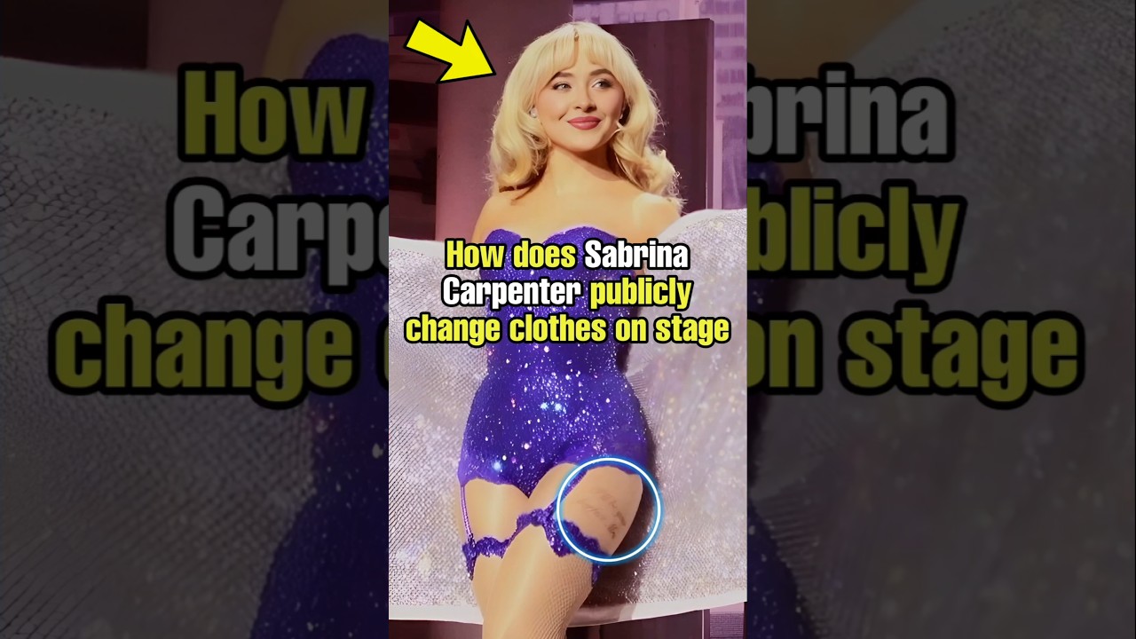 How does Sabrina Carpenter publicly change clothes on stage 🤔