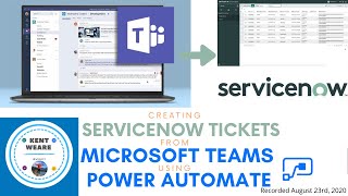 042 - Creating ServiceNow Tickets from Microsoft Teams Message using Power Automate