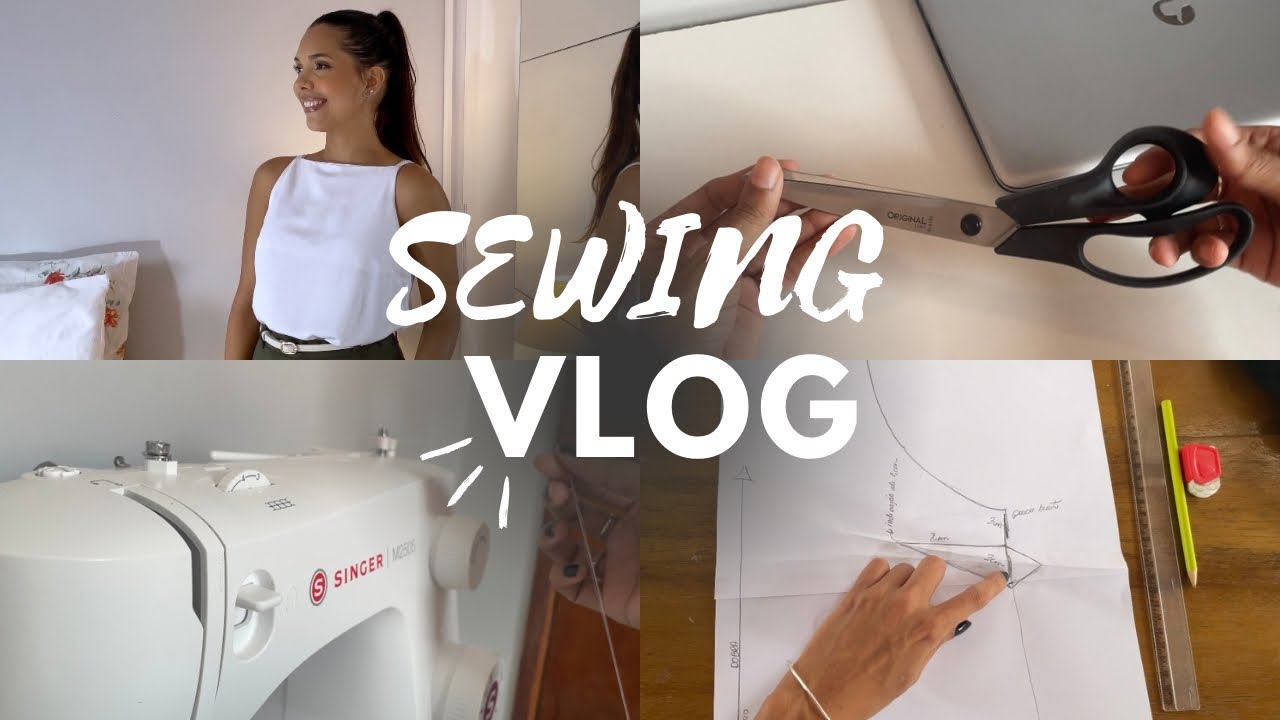 Blusa Básica com Penses de busto, reprodução de modelagem e tesoura nova