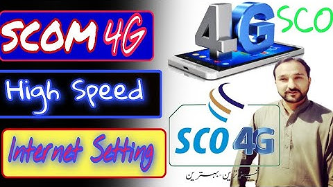 Scom Internet Setting //Scom Ki Sim Par Internet Kaise Chalian