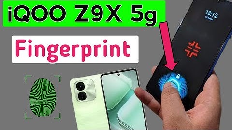 Iqoo Z9X 5g In display Fingerprint lock setting || Iqoo z9x me fingerprint lock kaise lagaye