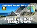 California Pacific Coast Highway -  America's Most Scenic Drive - 4K
