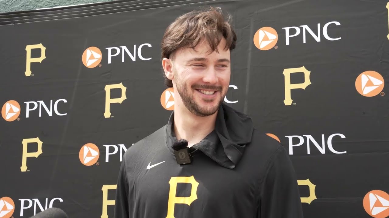 Paul Skenes, Pirates, on first day of spring training