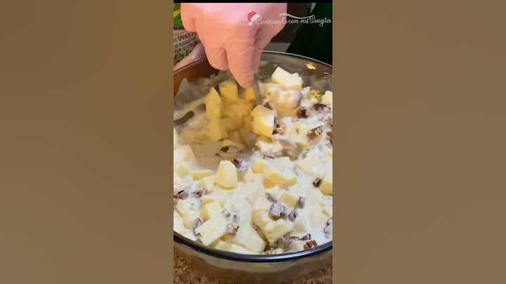 Deliciosa y cremosa 😍Ensalada de manzana con piña 😋