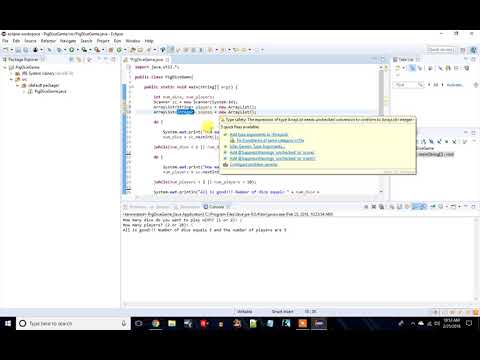 03 - Java Programming (Pig Dice Game) - Setting Up The Players