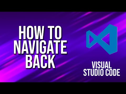 How To Navigate Back Visual Studio Code Tutorial