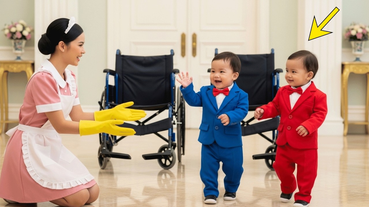 มหาเศรษฐีติดตั้งกล้องเพื่อดูแลลูก ๆ ของเขาที่นั่งอยู่บนรถเข็น… และพี่เลี้ยงเด็กยากจนก็ทำให้เขาประหลา