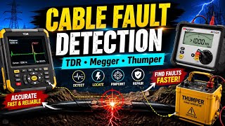 Cable Fault Detection Methods |Complete Guide for Electrical Engineers |TDR, Megger &Thumper Explain