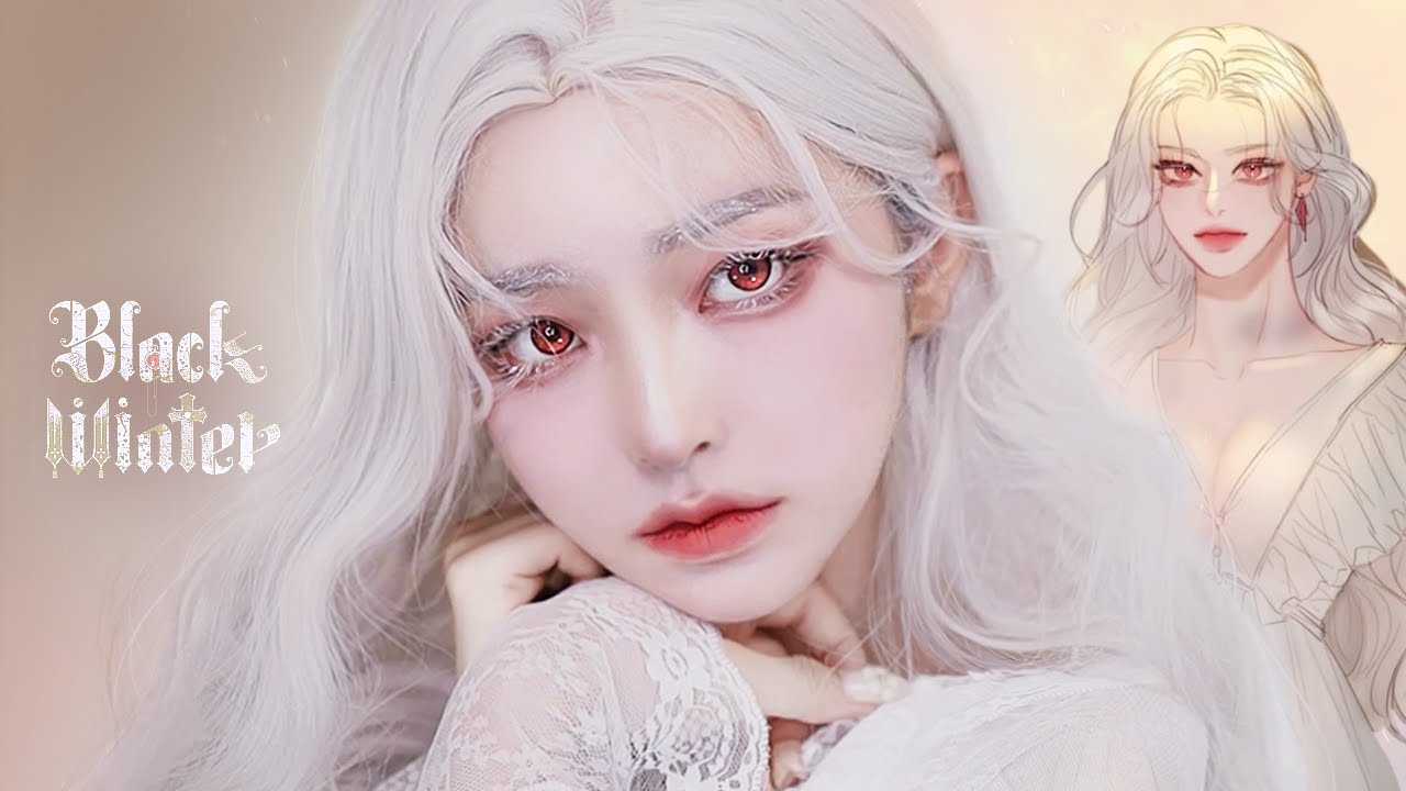 eng/jpn) #만찢메 9탄🎈 블랙윈터 '루비' 웹툰 커버 메이크업