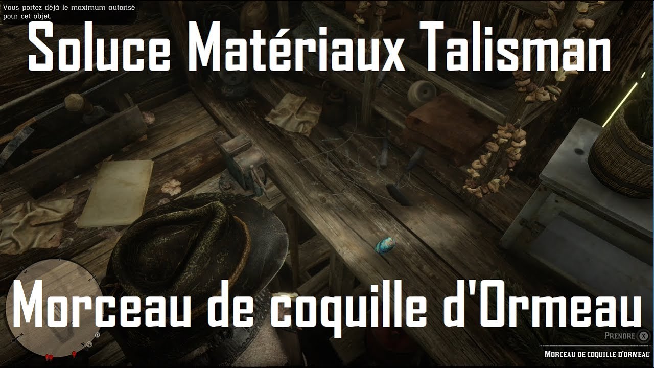 Red Dead Redemption 2 Soluce Morceau de coquille d'ormeau YouTube