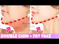 FACE LIFTING EXERCISE For DOUBLE CHIN + FACE FAT +NECK FAT | Jowls & Laugh Lines | Anti-Aging