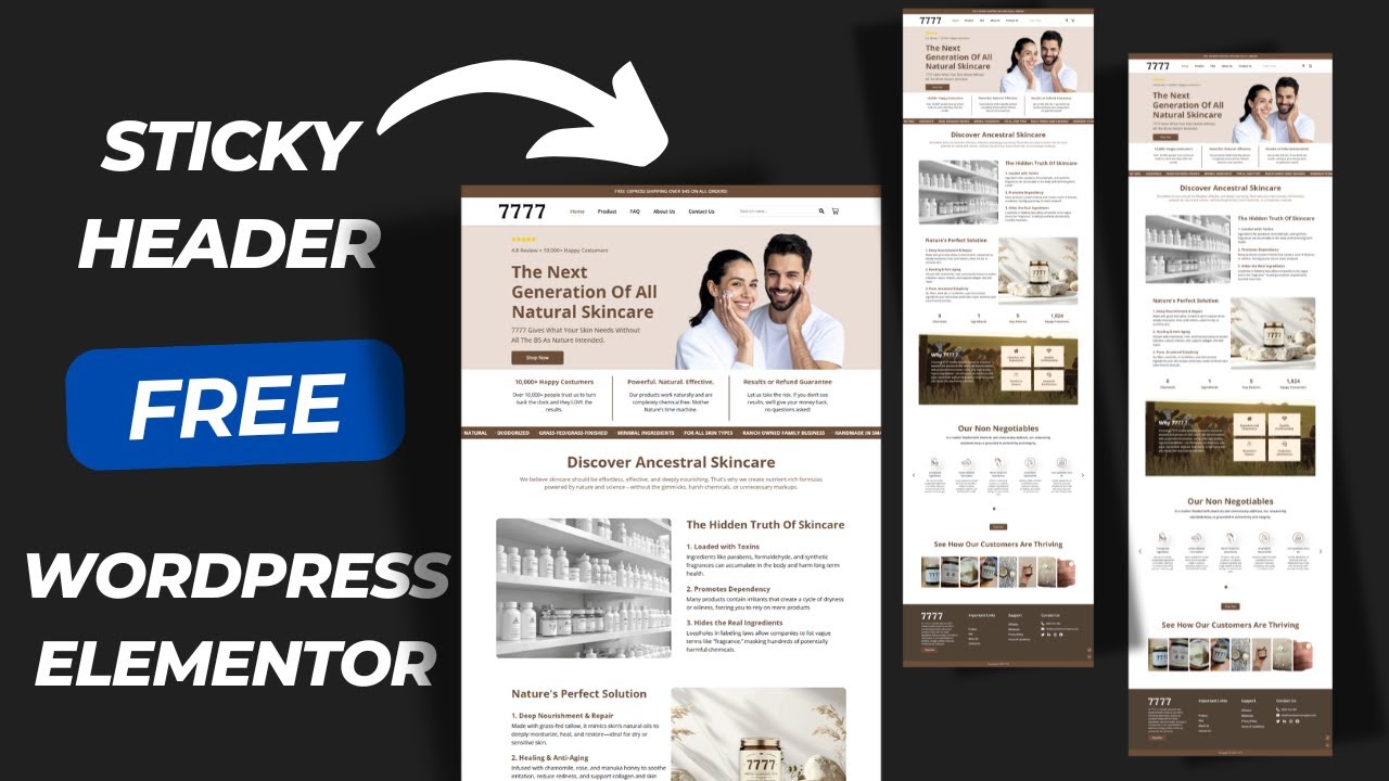 wordpress Sticky header without plugin | How to Create a Sticky Header in WordPress (No Plugins)