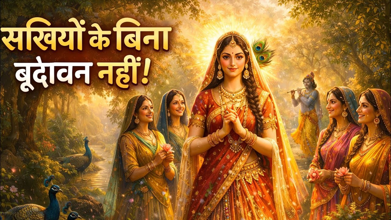 लाडली जी की सखियों के बिना वृंदावन बास नहीं मिलता। राधा कृष्ण भक्ति कथा।#radhakrishna#vrindawan