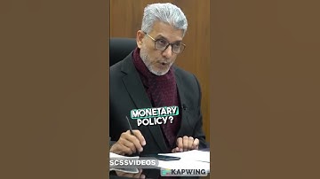 Difference Between fiscal policy and monetary policy?  part 7 #css2023  2023