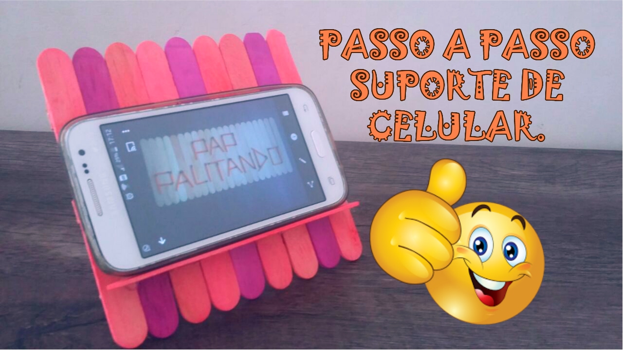 COMO FAZER SUPORTE DE CELULAR COM PALITO DE PICOLÉ